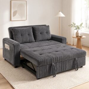 wohnli-moebel-suche-M26190332-1 2-Sitzer Schlafsofa 3-in-1 Polyester dunkelgrau 190x126 cm 157x91x90cm PES - Polyester Grau Hauss Spole Sofas und Sessel Sofas Schlafsofas