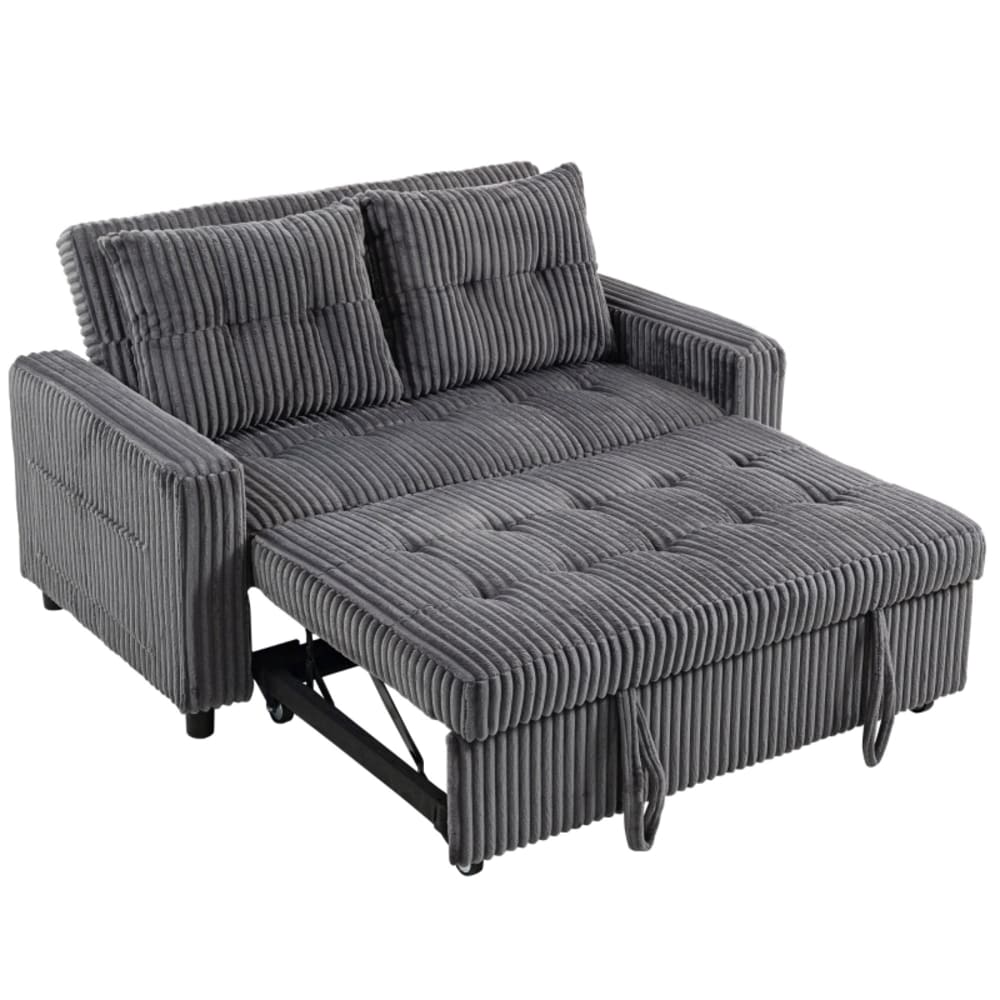 wohnli-moebel-suche-M26190332 Wohnli Möbelsuche - 2-Sitzer Schlafsofa 3-in-1 Polyester dunkelgrau 190x126 cm
