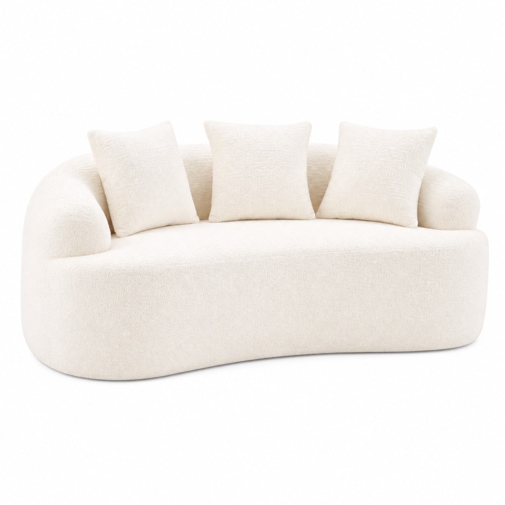 wohnli-moebel-suche-M26190335 Wohnli Möbelsuche - Modulares 2-Sitzer Sofa aus Chenille Offwhite 153x94x63 cm