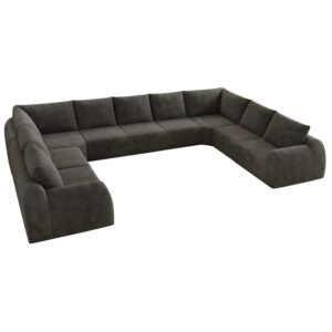 Wohnli Möbelsuche - Sofa aus Chenille dunkelgrau