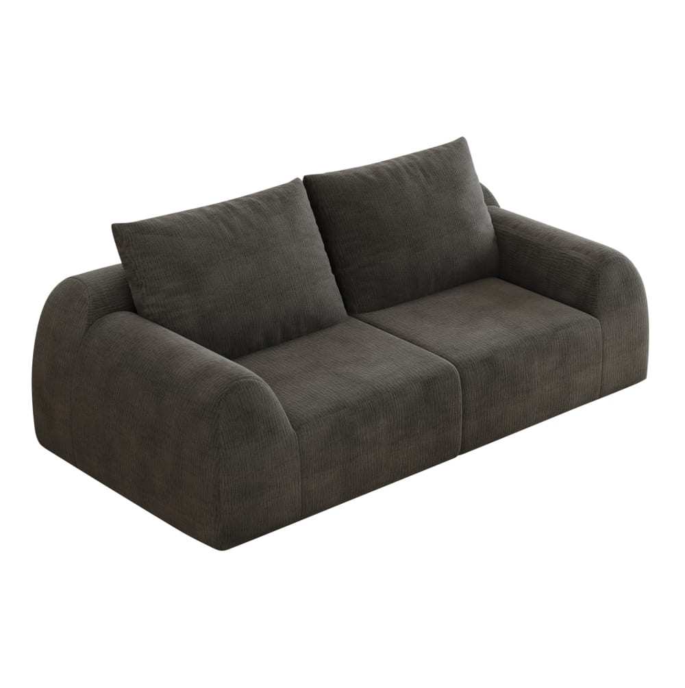 Wohnli Möbelsuche - Sofa aus Chenille dunkelgrau