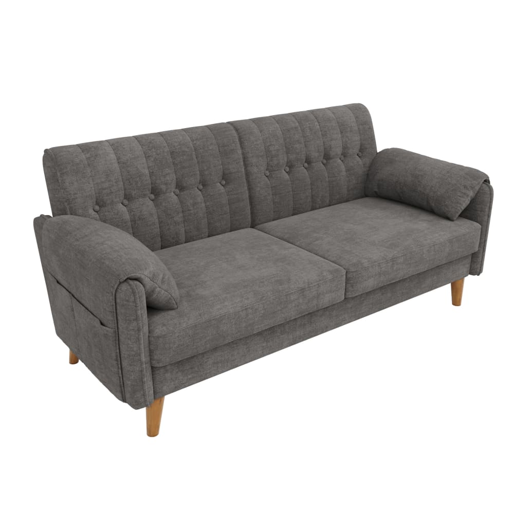 Wohnli Möbelsuche - Sofa 2-Sitzer aus Chenille hellgrau