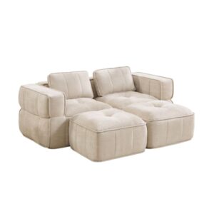 wohnli-moebel-suche-M26190582 Wohnli Möbelsuche - 2-Sitzer-Modulsofa aus Polyester beige