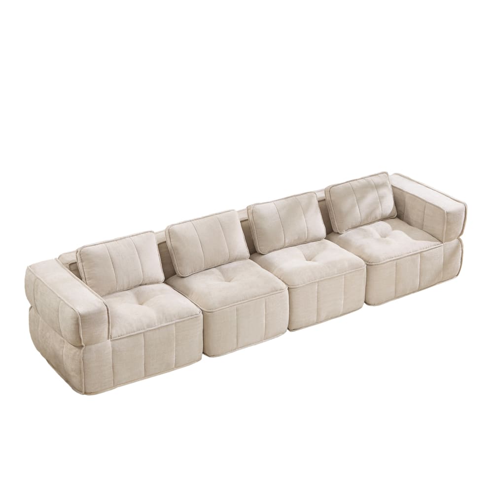wohnli-moebel-suche-M26190596 Wohnli Möbelsuche - Modulares Sofa 4-Sitzer aus Polyester beige