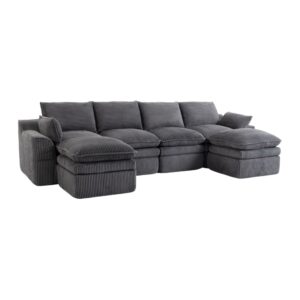 wohnli-moebel-suche-M26190609 Wohnli Möbelsuche - Modulares Sofa aus Corduroy dunkelgrau
