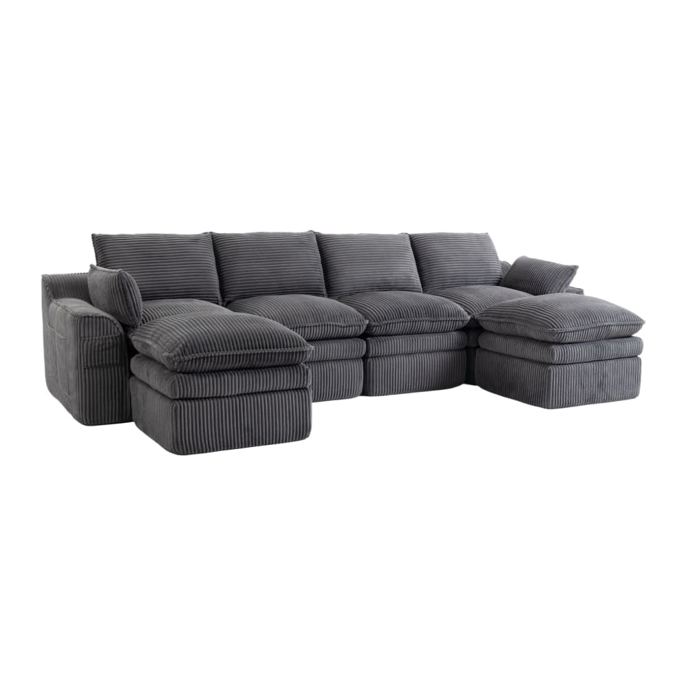 wohnli-moebel-suche-M26190609 Wohnli Möbelsuche - Modulares Sofa aus Corduroy dunkelgrau