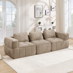 wohnli-moebel-suche-M26190614-1 Modulares Sofa aus Polyester in Sand 271x67x93cm PES - Polyester Beige Hauss Spole Sofas und Sessel Sofas Modulare Sofas