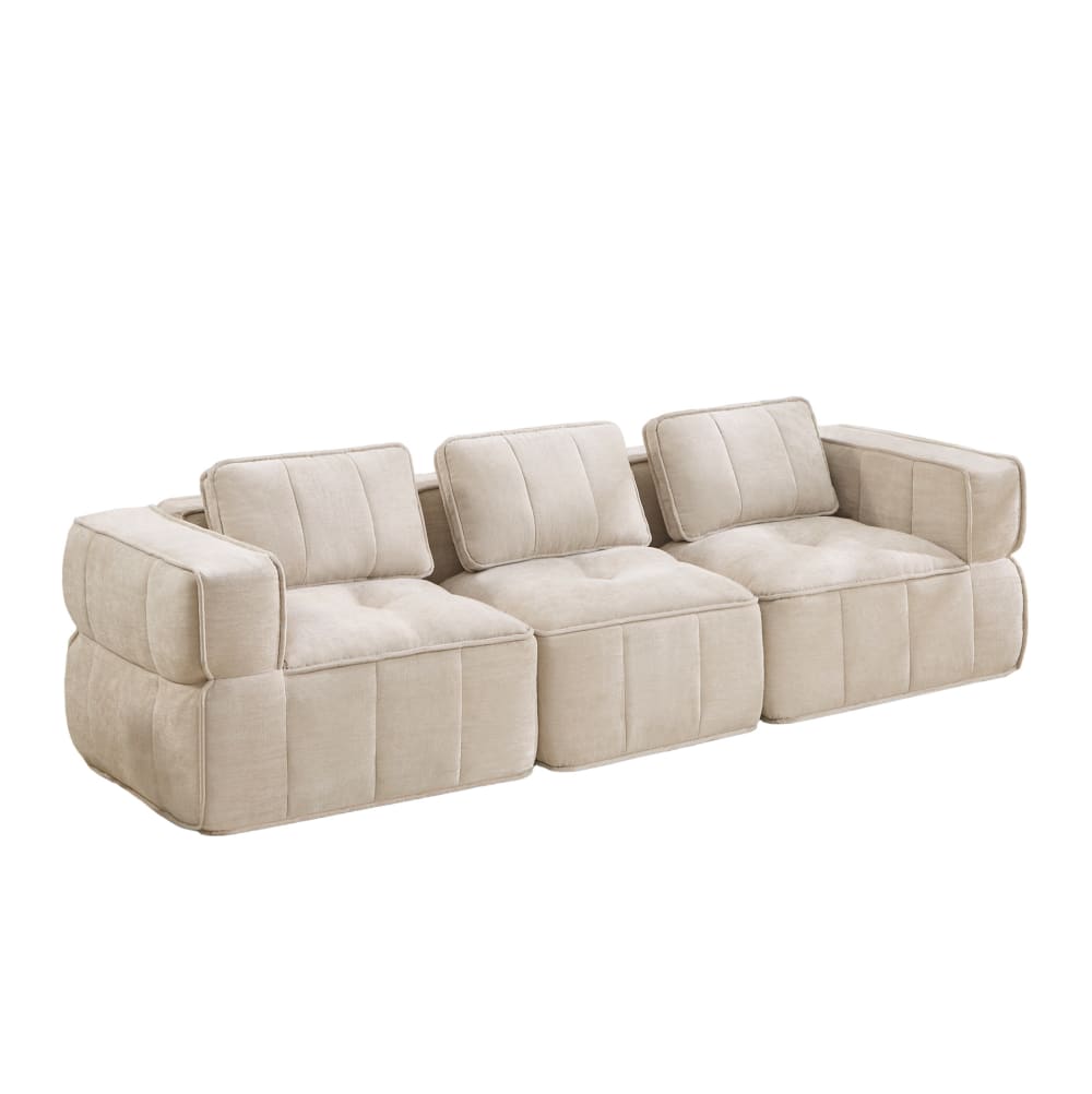 wohnli-moebel-suche-M26190616 Wohnli Möbelsuche - Modulares 3-Sitzer-Sofa aus Polyester beige