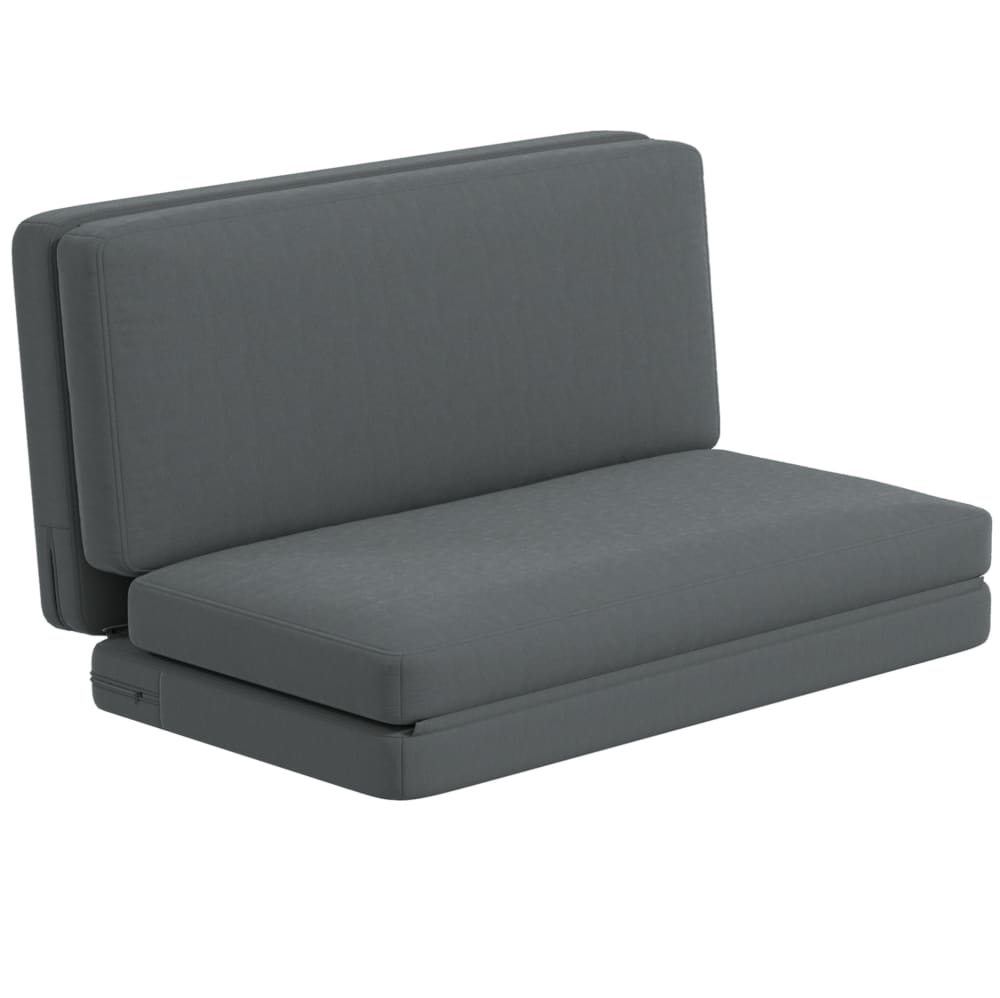 Wohnli Möbelsuche - Bodensofa 3-in-1 aus Polyester dunkelgrau