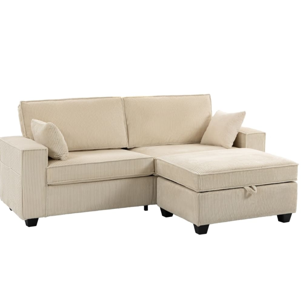 wohnli-moebel-suche-M26190663 Wohnli Möbelsuche - Ecksofa aus Holz und Kunststoff mit Stauraumhocker 175 cm