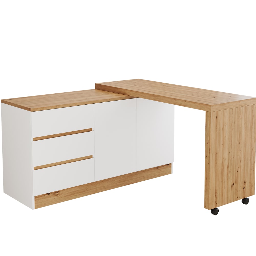 wohnli-moebel-suche-M26190888 Wohnli Möbelsuche - Drehbarer Klapptisch mit 3 Schubladen