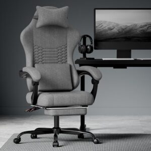 ergonomischer Bürostuhl mit Fußstütze
