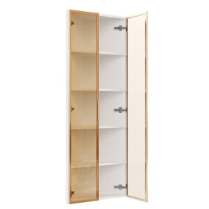 wohnli-moebel-suche-M26190952 Wohnli Möbelsuche - LED-Eckvitrine mit Sicherheitsglas 62x35x160 cm