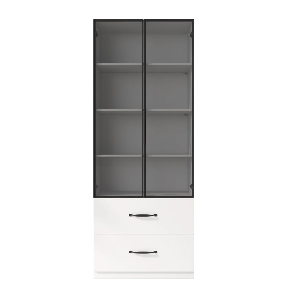 wohnli-moebel-suche-M26190962 Wohnli Möbelsuche - LED-Vitrinenschrank mit 2 Schubladen 60x40x160 cm