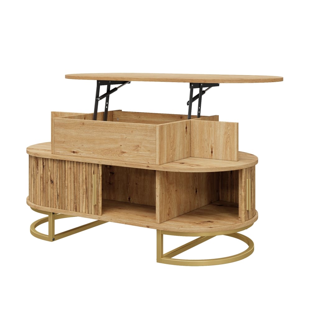 wohnli-moebel-suche-M26190979 Wohnli Möbelsuche - Ovaler Couchtisch höhenverstellbar mit Stauraum