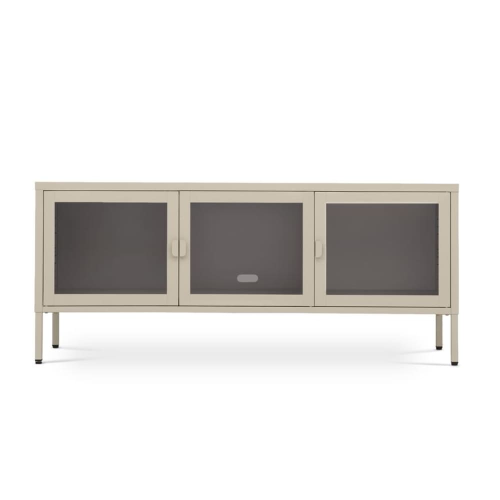 wohnli-moebel-suche-M26191236 Wohnli Möbelsuche - TV-Lowboard Industriell Metall und Glas Beige 130 cm