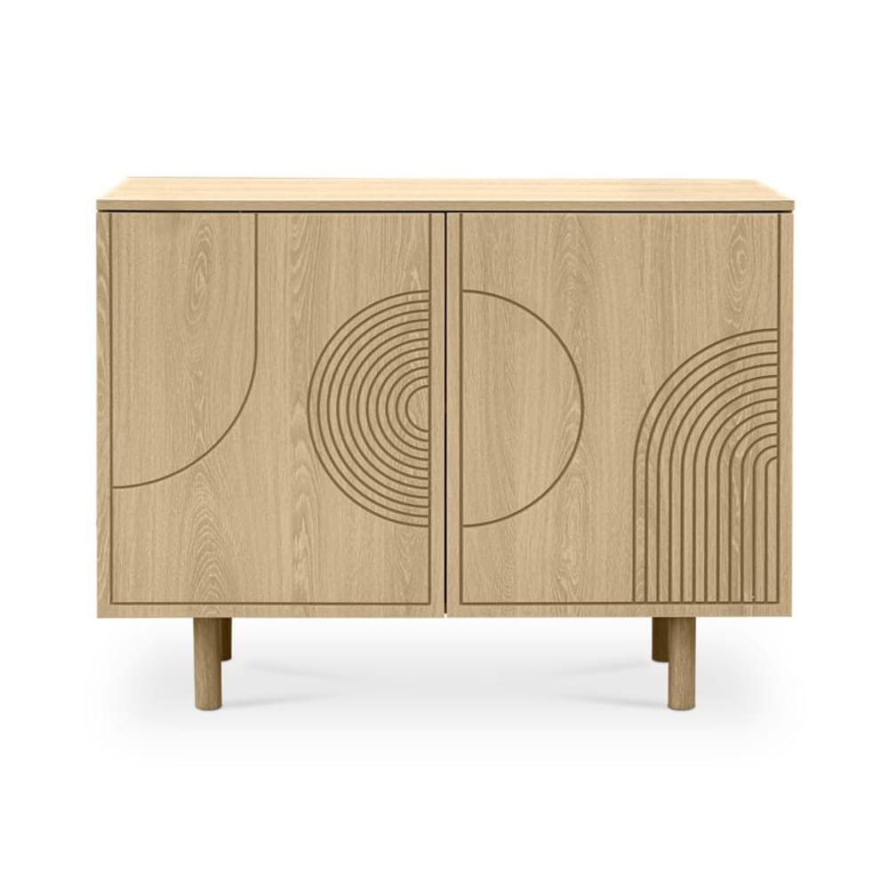 wohnli-moebel-suche-M26191266 Wohnli Möbelsuche - Sideboard Skandinavisch Eichenoptik 100 cm 2 Türen