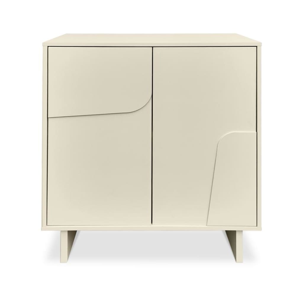 Wohnli Möbelsuche - Sideboard Melaminbeschichtet Beige 80 cm 2 Türen