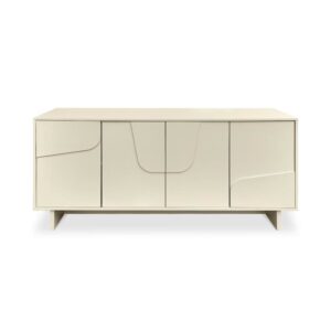 Wohnli Möbelsuche - Sideboard Melaminbeschichtet Beige 160 cm 4 Türen