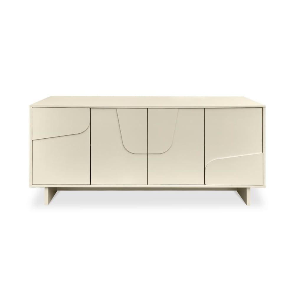Wohnli Möbelsuche - Sideboard Melaminbeschichtet Beige 160 cm 4 Türen