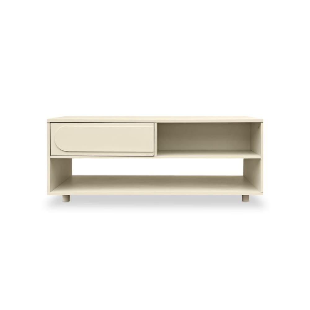 Wohnli Möbelsuche - Couchtisch Melamin Beige 110 cm mit 1 Schublade