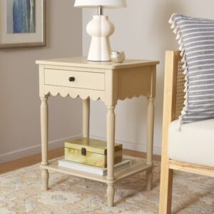 wohnli-moebel-suche-M26192173-1 Beige Beistelltisch aus Holz 48x66x40cm Holz Beige Safavieh Möbel Wohnzimmermöbel Beistelltische