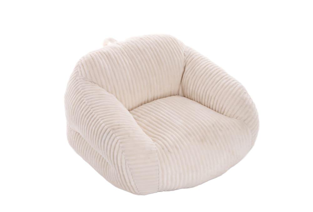 Wohnli Möbelsuche - Sitzsack aus Cord mit Rückenlehne beige