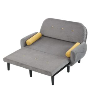 wohnli-moebel-suche-M26192342 Wohnli Möbelsuche - Schlafsofa aus Cordstoff mit verstellbarer Rückenlehne grau
