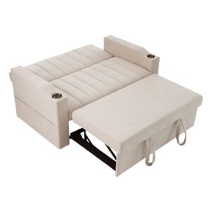 Wohnli Möbelsuche - Schlafsofa multifunktional in Leinenoptik beige