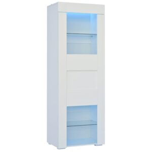 wohnli-moebel-suche-M26192358 Wohnli Möbelsuche - Vitrine weiß aus Holzwerkstoff mit LED