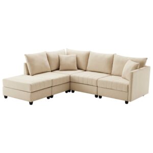 wohnli-moebel-suche-M26192453 Wohnli Möbelsuche - Modulares Sofa 5-Sitzer in Leinenoptik beige