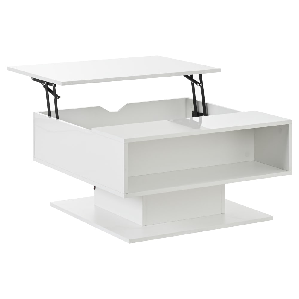 wohnli-moebel-suche-M26192471 Wohnli Möbelsuche - Höhenverstellbarer Couchtisch aus Spanplatte weiß mit LED