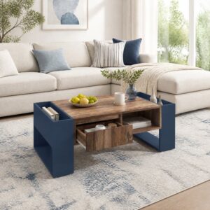 wohnli-moebel-suche-M26192488-1 Couchtisch aus Spanplatte schwarz und grau 111x40x60cm Spanplatte Schwarz Hauss Spole Möbel Wohnzimmermöbel Couchtische
