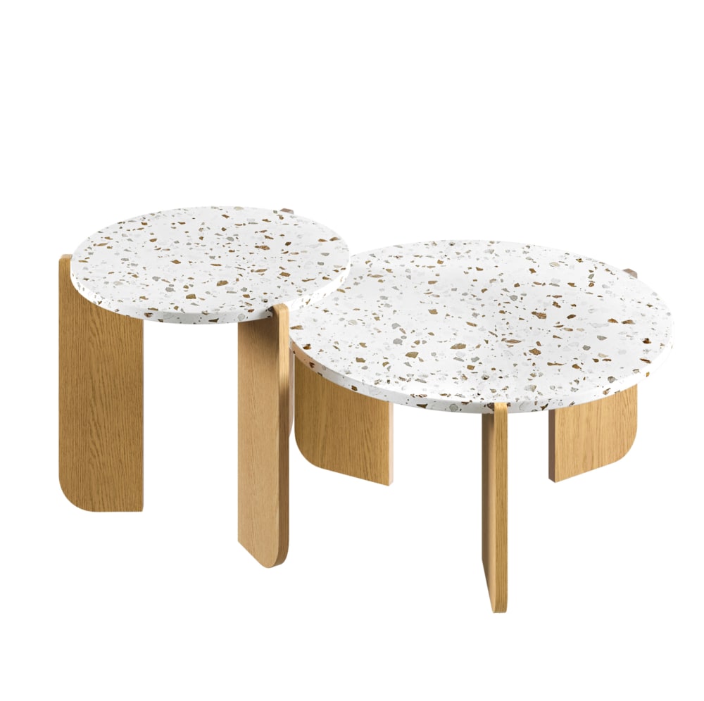wohnli-moebel-suche-M26192494 Wohnli Möbelsuche - Couchtisch-Set aus Holzwerkstoff natur