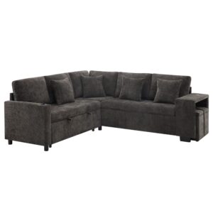 Wohnli Möbelsuche - Schlafsofa aus Chenille grau