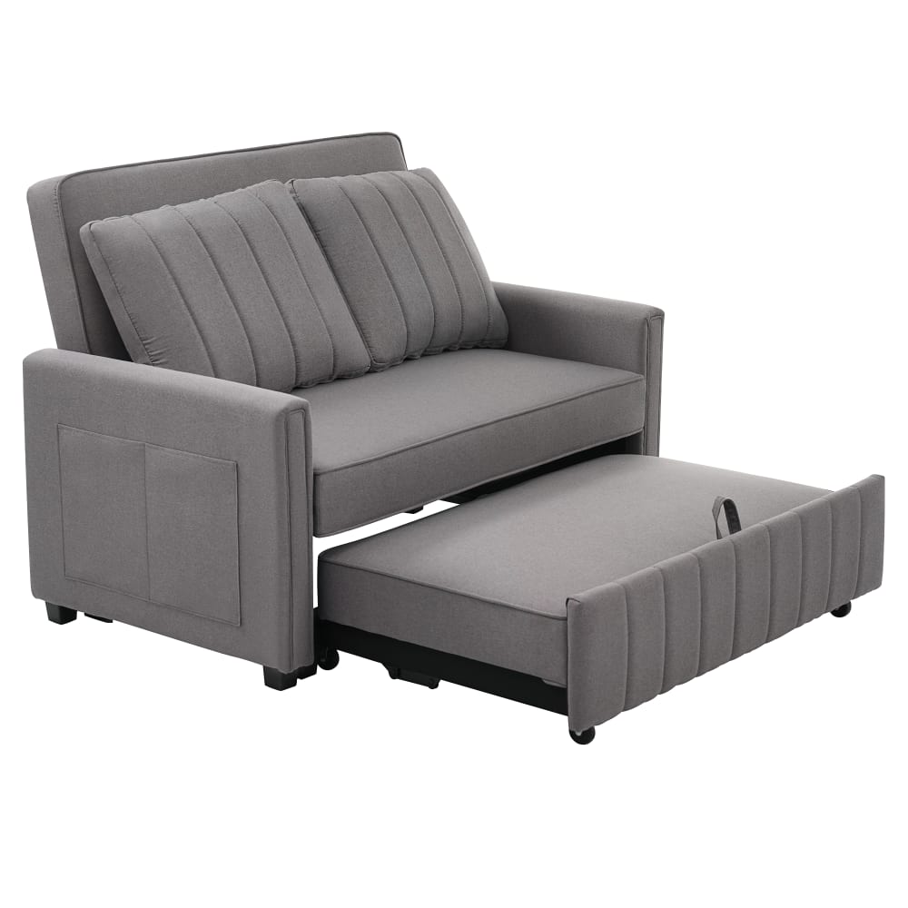 wohnli-moebel-suche-M26192512 Wohnli Möbelsuche - Klappsofabett aus Baumwoll-Leinenstoff in Antikgrau