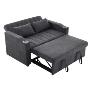 Wohnli Möbelsuche - Schlafsofa aus Leinenoptik grau