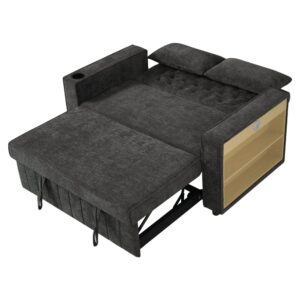 Wohnli Möbelsuche - Schlafsofa aus Chenille grau