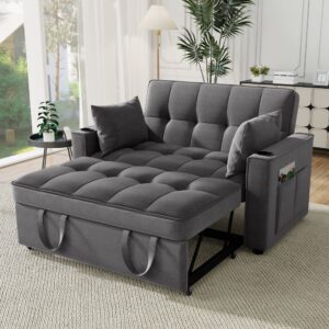 wohnli-moebel-suche-M26192520-1 Schlafsofa aus Samt grau 137x83x77cm Samt Grau Hauss Spole Sofas und Sessel Sofas Sitzbank und Polsterbank