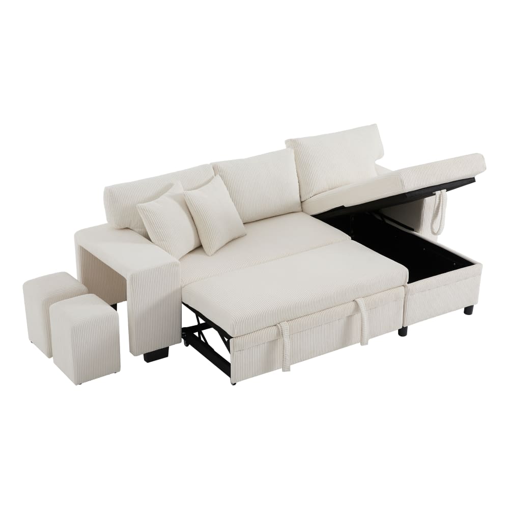 wohnli-moebel-suche-M26192535 Wohnli Möbelsuche - Eck-Schlafsofa aus Cord beige