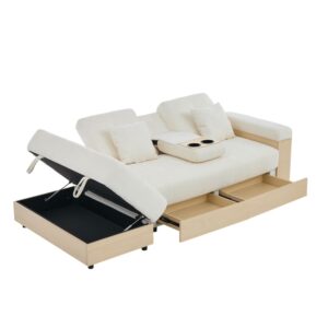 wohnli-moebel-suche-M26192568 Wohnli Möbelsuche - Schlafsofa aus Chenille beige mit Stauraum