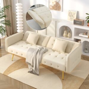 wohnli-moebel-suche-M26192569-1 Schlafsofa 2-Sitzer aus Samt antikgrau 178x70x82cm PES - Polyester Grau Hauss Spole Sofas und Sessel Sofas 2-Sitzer-Sofas & 3-Sitzer-Sofas
