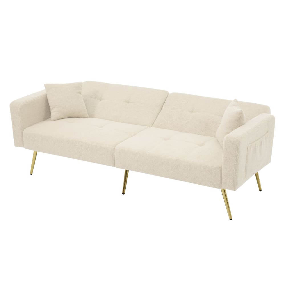 wohnli-moebel-suche-M26192573 Wohnli Möbelsuche - Schlafsofa aus Sherpa beige mit verstellbarer Rückenlehne