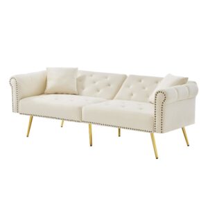 wohnli-moebel-suche-M26192574 Wohnli Möbelsuche - Schlafsofa aus Samt beige