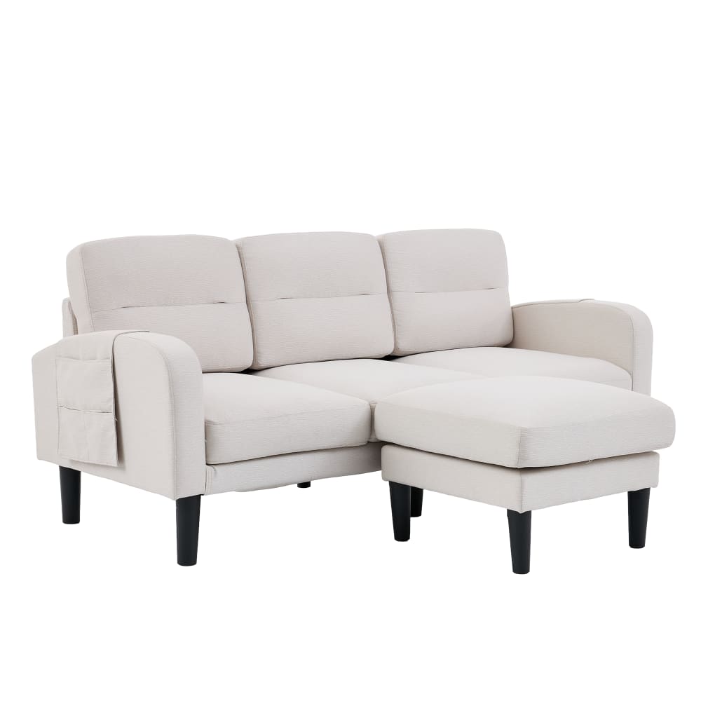 wohnli-moebel-suche-M26192595 Wohnli Möbelsuche - Ecksofa in Beige aus Stoff mit Chaiselongue