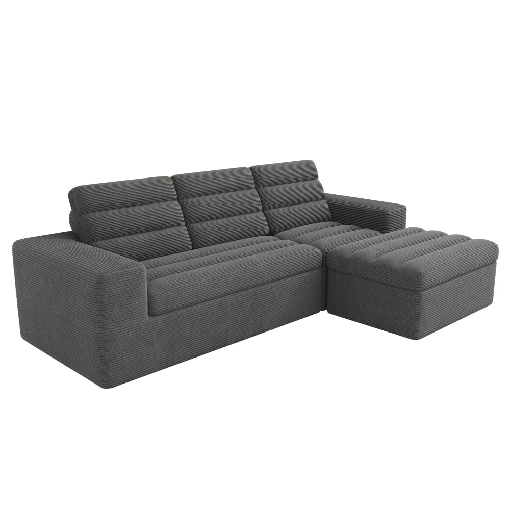 wohnli-moebel-suche-M26192602 Wohnli Möbelsuche - Modulares Ecksofa aus Corduroy dunkelgrau