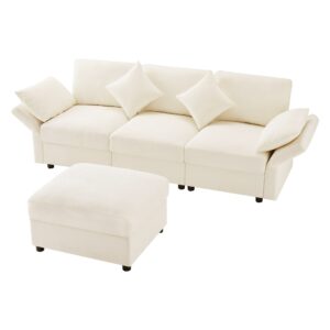 wohnli-moebel-suche-M26192605 Wohnli Möbelsuche - Modulares Ecksofa aus Chenille beige