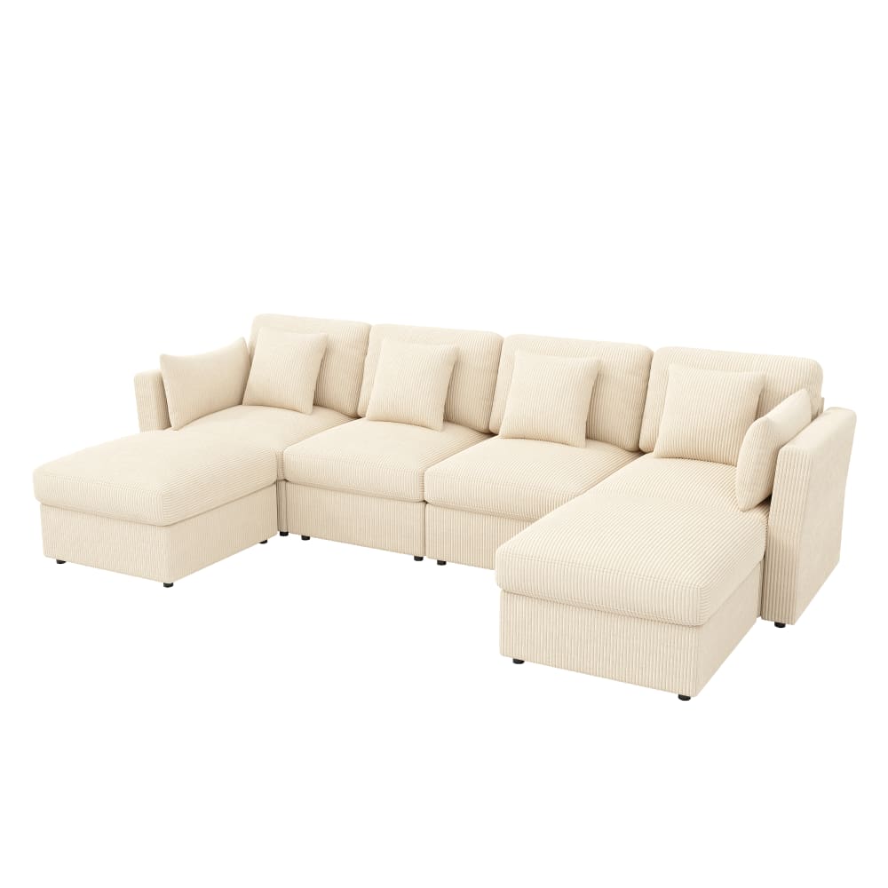 wohnli-moebel-suche-M26192621 Wohnli Möbelsuche - Modulares Ecksofa aus Cordstoff beige