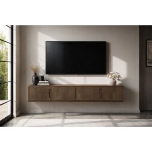 TV-Schrank 220 cm braun 220x55x40cm Holz Braun Moloo Möbel Wohnzimmermöbel TV-Möbel