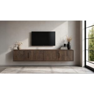 TV-Schrank 180 cm braun 180x100x76cm Holz Braun Moloo Möbel Wohnzimmermöbel TV-Möbel